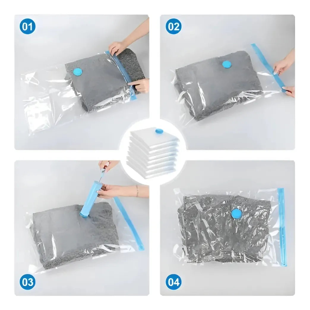 Bolsas Al Vacio Reitilizables Viajes Reducir Espacio 80x110®