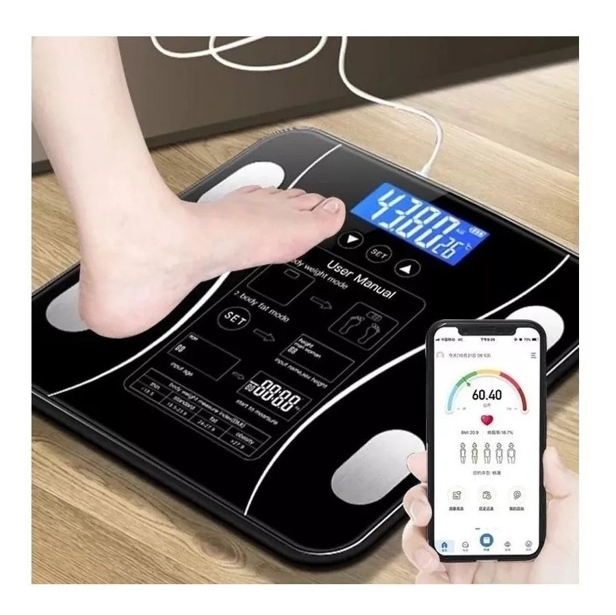 Balanza Baño Profesional 180 Kg Bluetooth Con Aplicación®