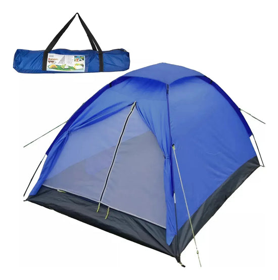 Carpa Iglú De Camping Impermeable 3 Personas Azul®