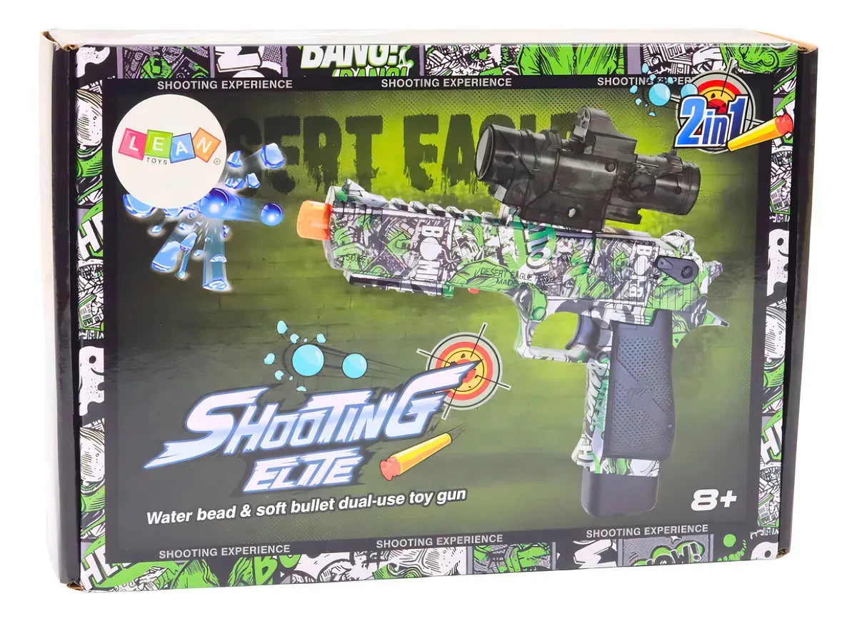 Pistola Recargable Con Balines Hidrogel 500pcs Niños Regalo®