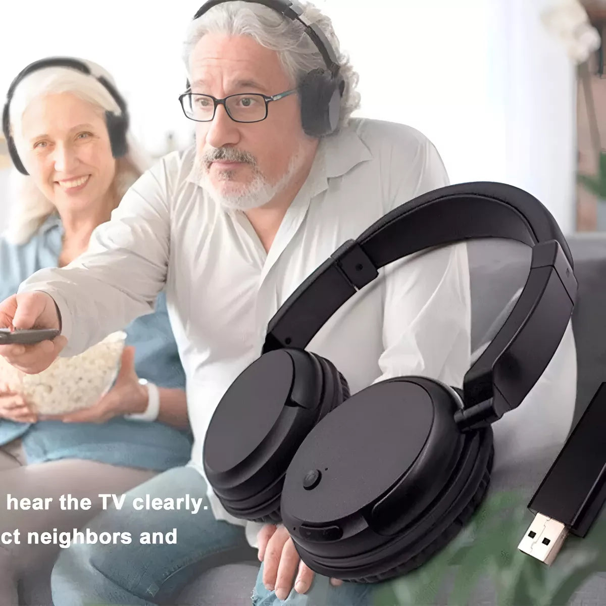 Auricular Inalámbrico Bluetooth Con Micrófono Para Tv Y Pc®