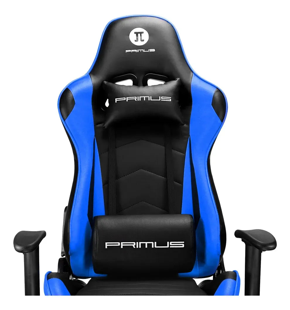 Silla Gamer Primus Thrónos 100t Ergonómica Reclinable Blue®