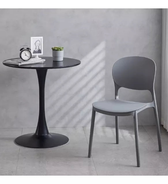 Silla De Comedor Respaldo Gris Antideslizante 79x40x40cm®