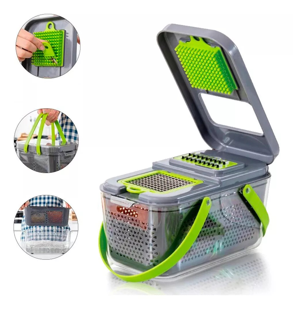 Multi Picador Rebanador Profesional 22 En 1 Veggie Slicer Ch