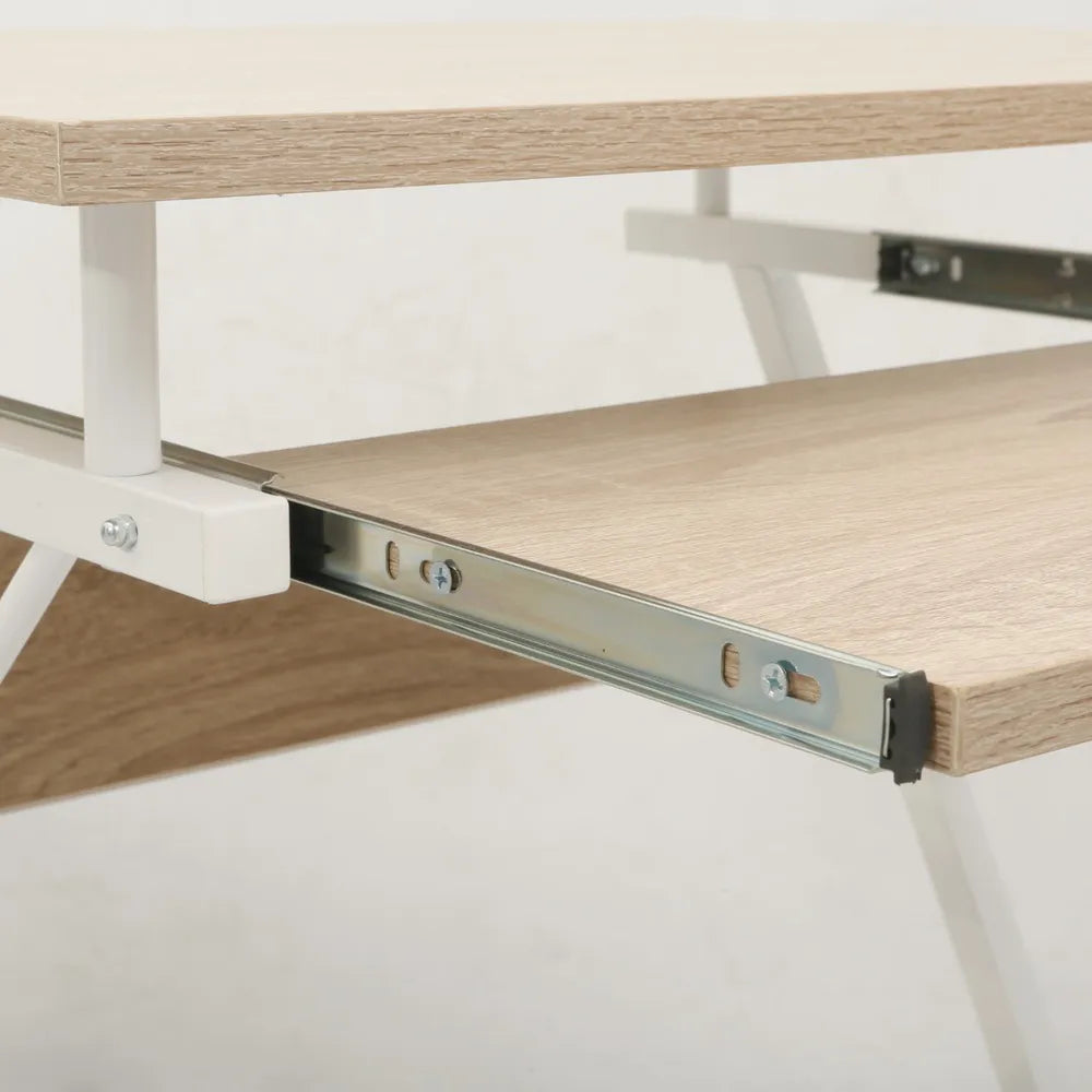 Escritorio Practico Y Compacto Con Ruedas De Metal Y Mdf®