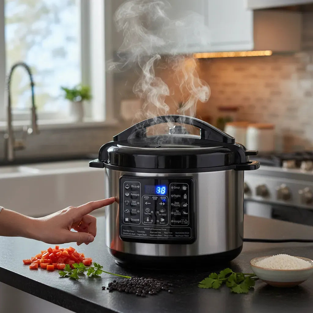 Olla a presión eléctrica Boma 6L acero inoxidable