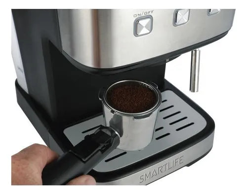 Cafetera Smartlife Sl-ec8501 Automática Negra Y Plateada®