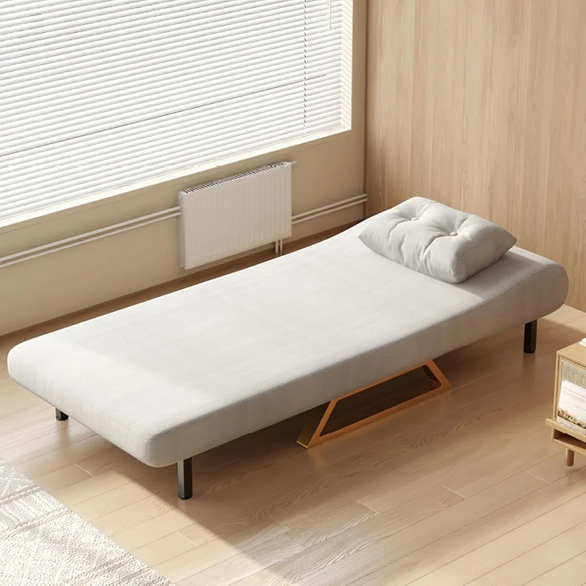 Sofá Cama 1 Cuerpo 73cm 3 En 1 Reclinable Movi Gris Moderno®