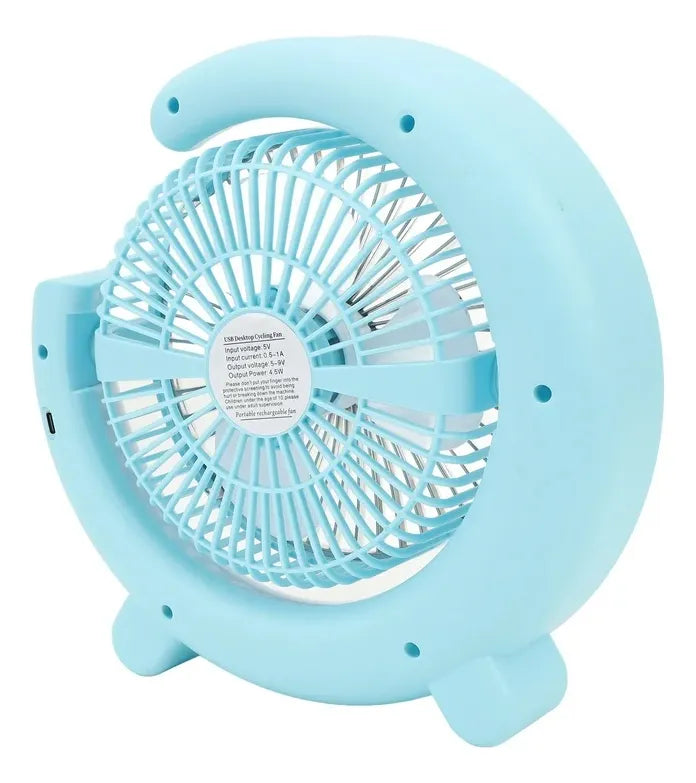 Ventilador Portatil Multifuncional 5pulgadas Usb 180 Grados®