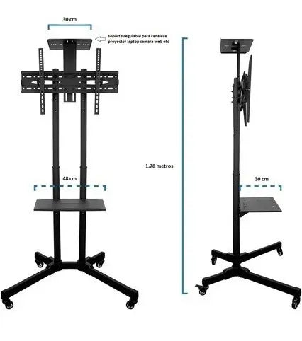 Soporte De Pie Para Tv 32''-65''+ Base De Ruedas Resistente®
