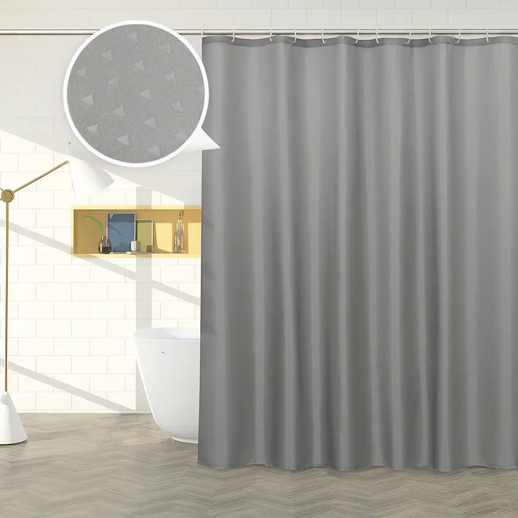 Cortina De Baño Impermeable Poliester 180x180 Gris Calidad®