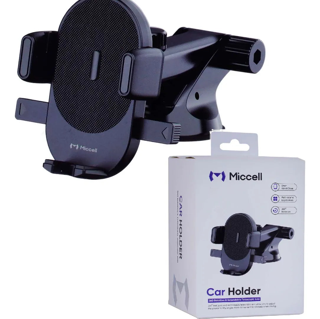 Soporte Celular Para Auto Miccell Vq-ch09 Ventosa Negro®