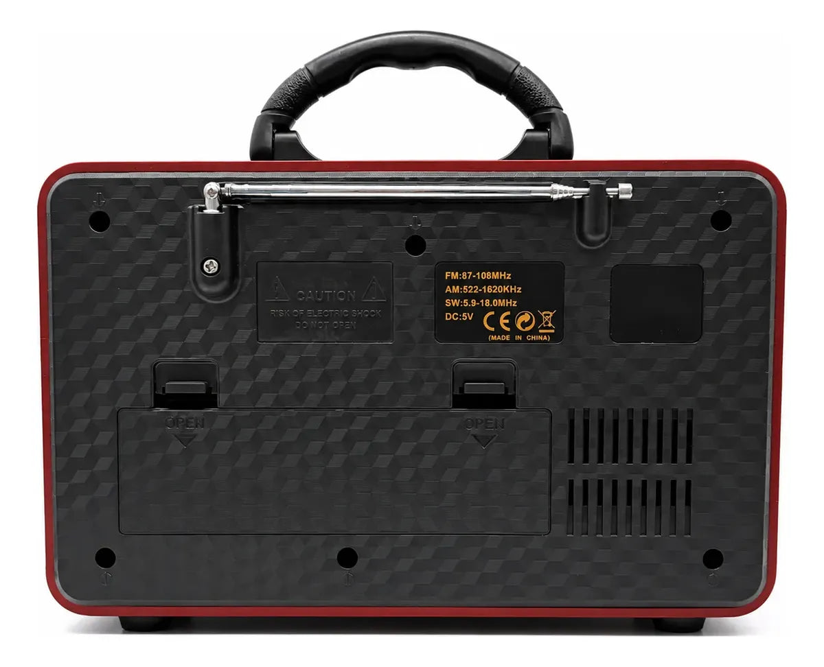 Radio Portatil Estilo Vintage Mk-111bt Fm, Am Y Bluetooth®