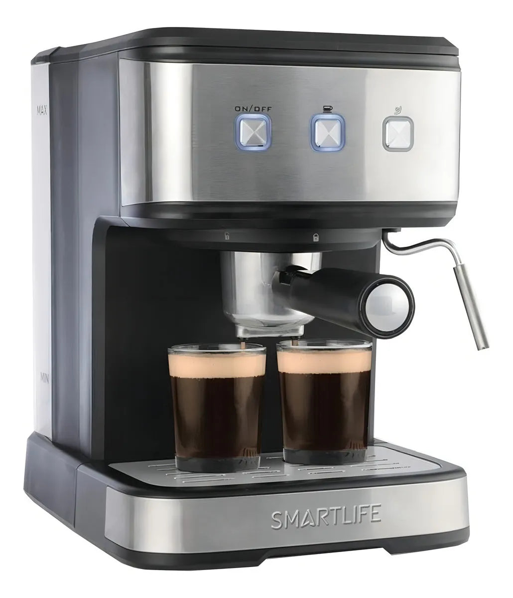 Cafetera Smartlife Sl-ec8501 Automática Negra Y Plateada®