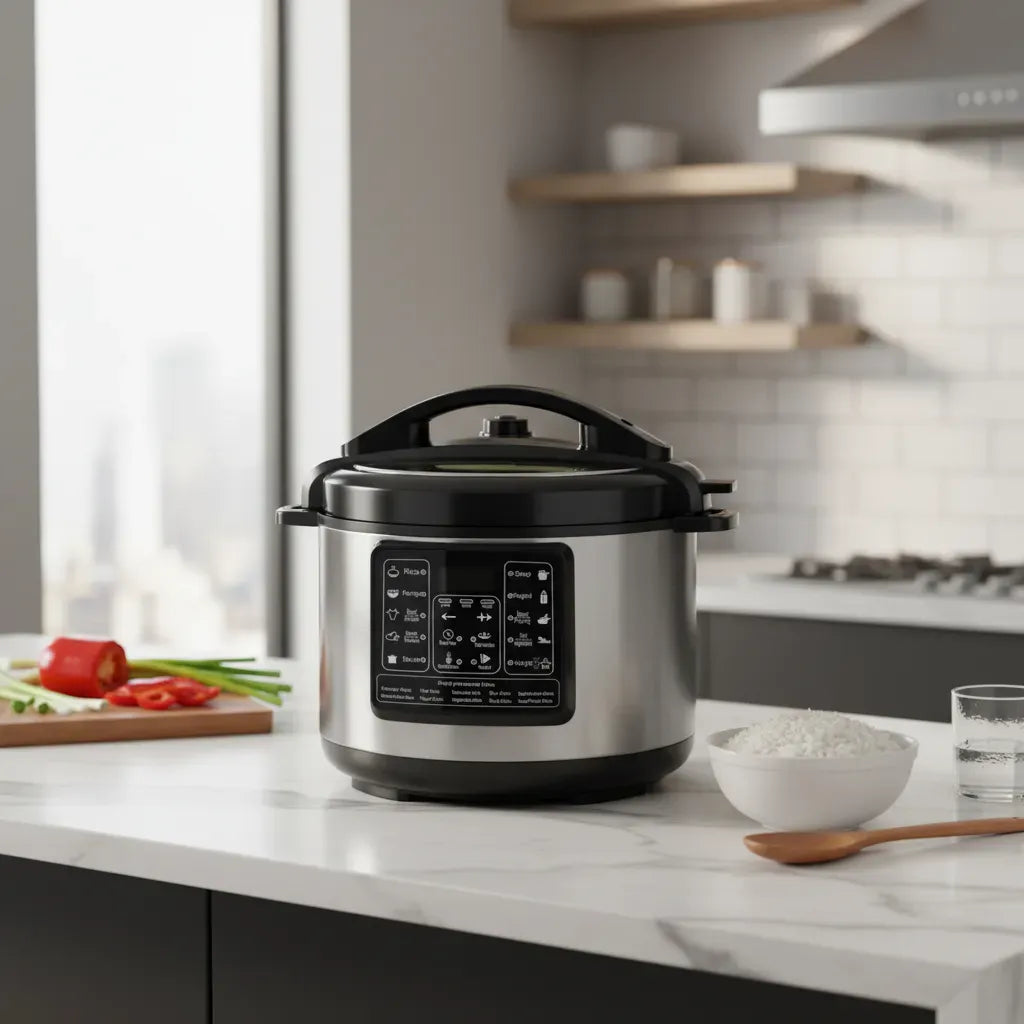 Olla a presión eléctrica Boma 6L acero inoxidable