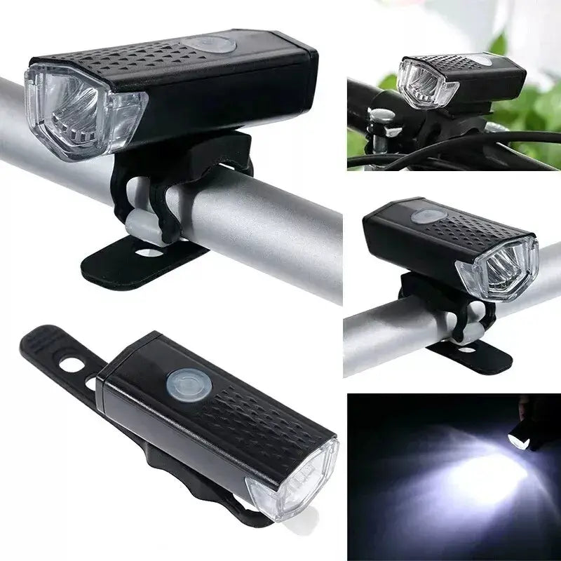 Luz Led Bicicleta Delantera Y Trasera Recargable Usb Prof®