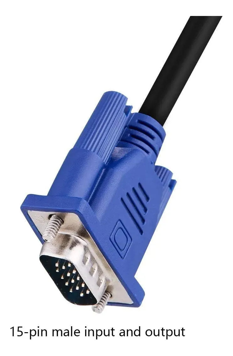 Cable Vga De Conexion 1.5 Metros Macho Con Filtros®