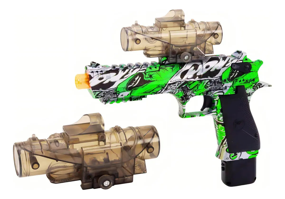 Pistola Recargable Con Balines Hidrogel 500pcs Niños Regalo®