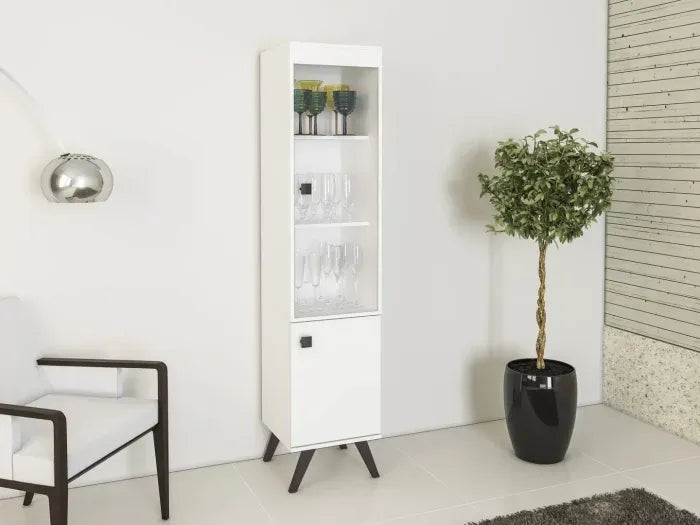 Cristalero para Living Linea Retro Calidad Premium 1 Puerta®