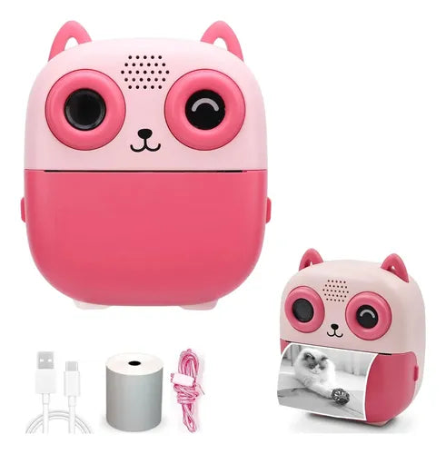 Cámara Con Impresión Infantil Portátil Diseño De Búho 1080p®