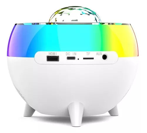 Parlante Bluetooth Con Lámpara Rgb, Cargador Inalámbrico®