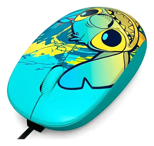 Mouse Infantil Stitch Xtech Disney Usb 1200dpi Color Azul®