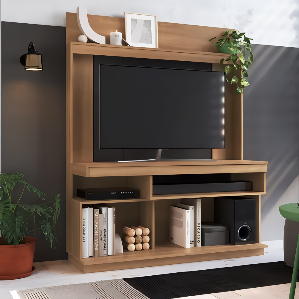 Rack Modular Para Tv Con Panel Nórdico Minimalista Premium®