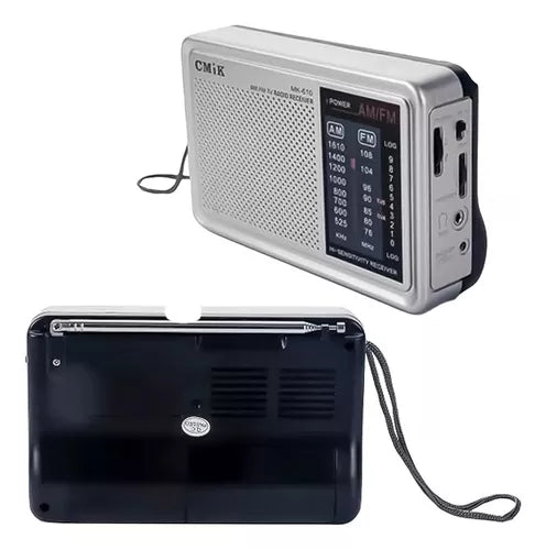 Radio Portátil Mk-610 Am Fm Eléctrica Y Pilas Salida 3.5®