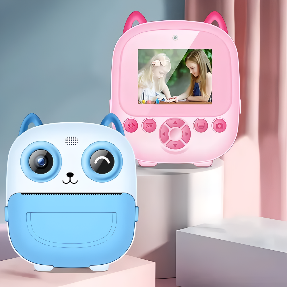 Cámara Con Impresión Infantil Portátil Diseño De Búho Hd®