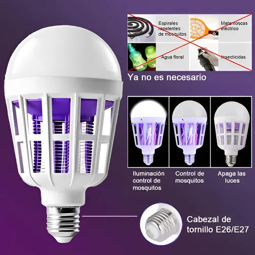 Lámpara Led De Bombilla Fría Que Mata Mosquitos, Repelente®