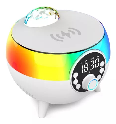 Parlante Bluetooth Con Lámpara Rgb, Cargador Inalámbrico®