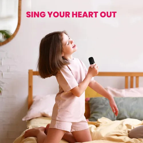 Mini Parlante Micrófono Inalámbrico Karaoke Led Bluetooth®