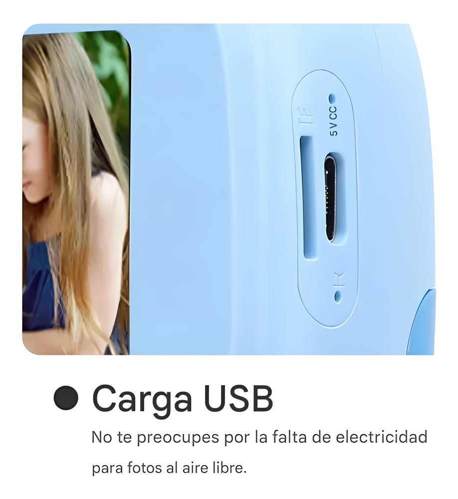 Cámara Con Impresión Infantil Portátil Diseño De Búho Hd®