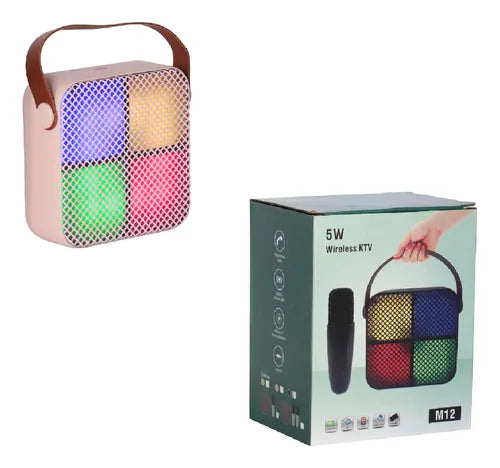 Parlante Inalámbrico Karaoke Kids 4 Luces Rgb + Micrófono®