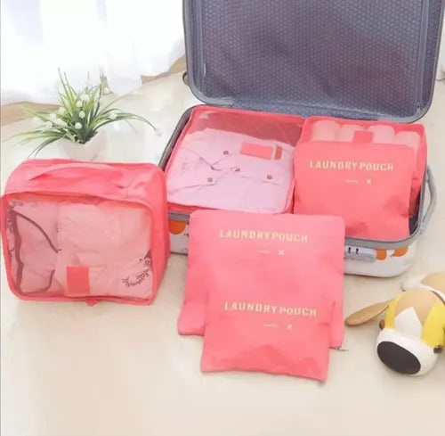 Juego De 6 Bolsas De Almacenamiento De Equipaje De Viaje®