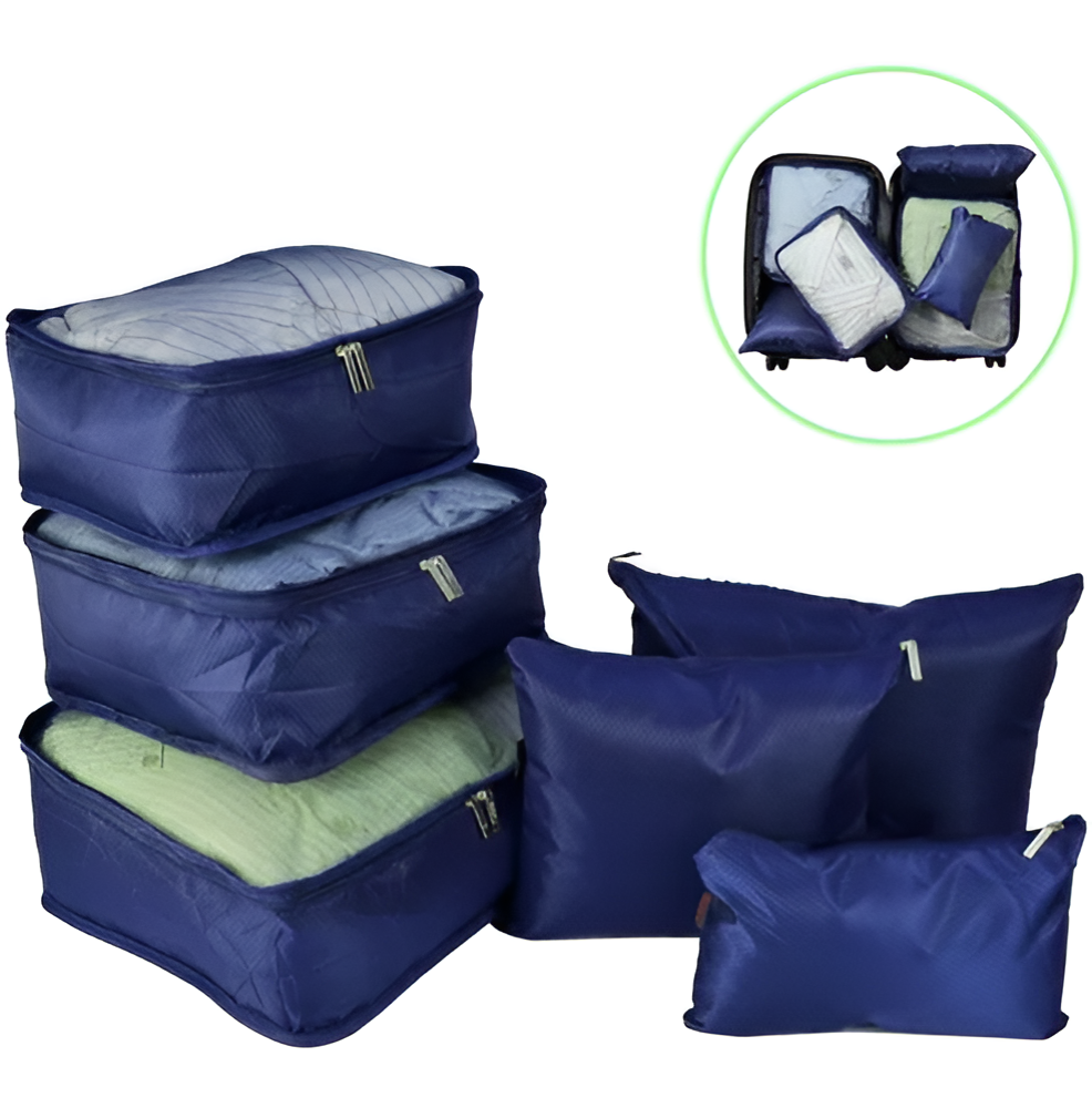 Organizador De Bolsas De Viaje Neceseres 6 Piezas Multifunción®