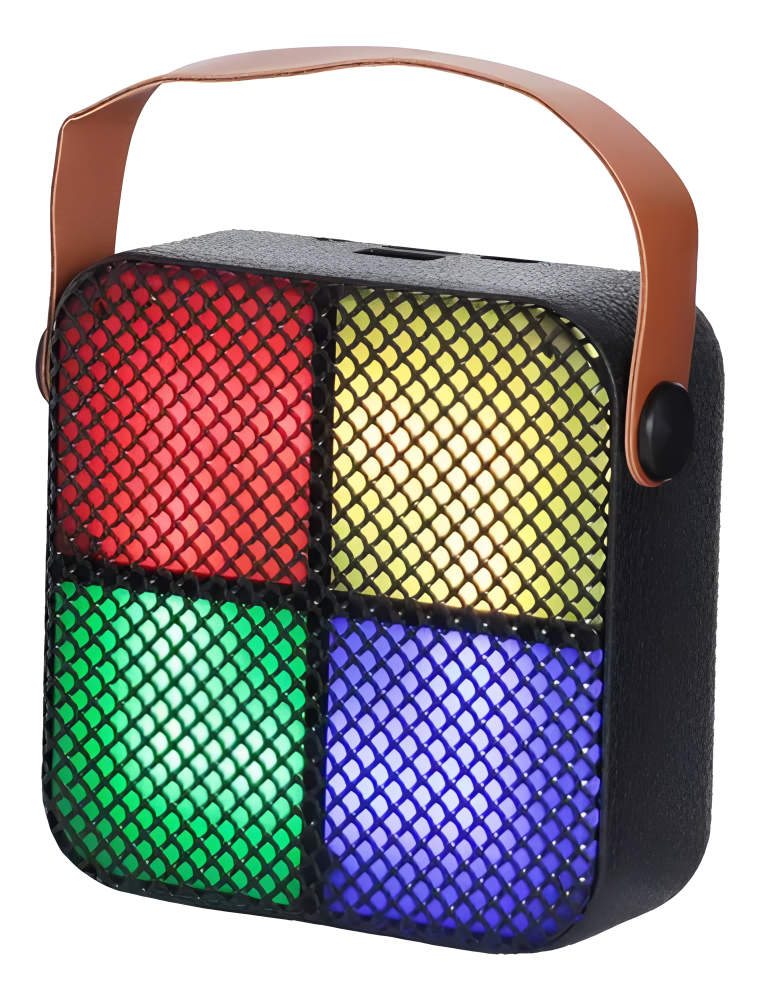 Parlante Inalámbrico 4 Luces Led Coloridas Con Micrófono®