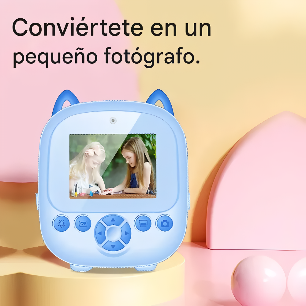 Cámara Con Impresión Infantil Portátil Diseño De Búho Hd®