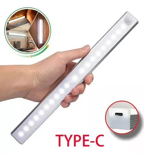Luz Cálida Inalámbrica Sensor De Movimiento 50cm Recargable®