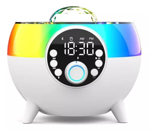 Parlante Bluetooth Con Lámpara Rgb, Cargador Inalámbrico®