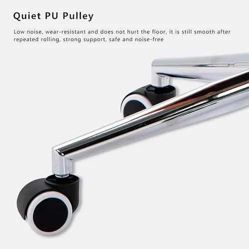 Silla De Oficina Escritorio Regulable Con Ruedas Gris 360®