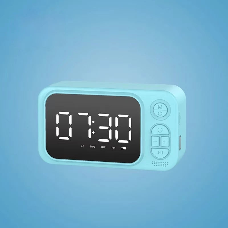 Reloj Despertador Parlante Bluetooth Alarma Usb Fm Sd