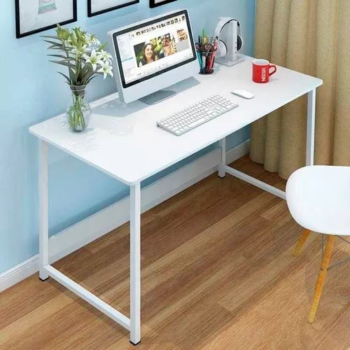 Escritorio Marrón Para Pc Premium 120x45x73 Metal Y Madera.