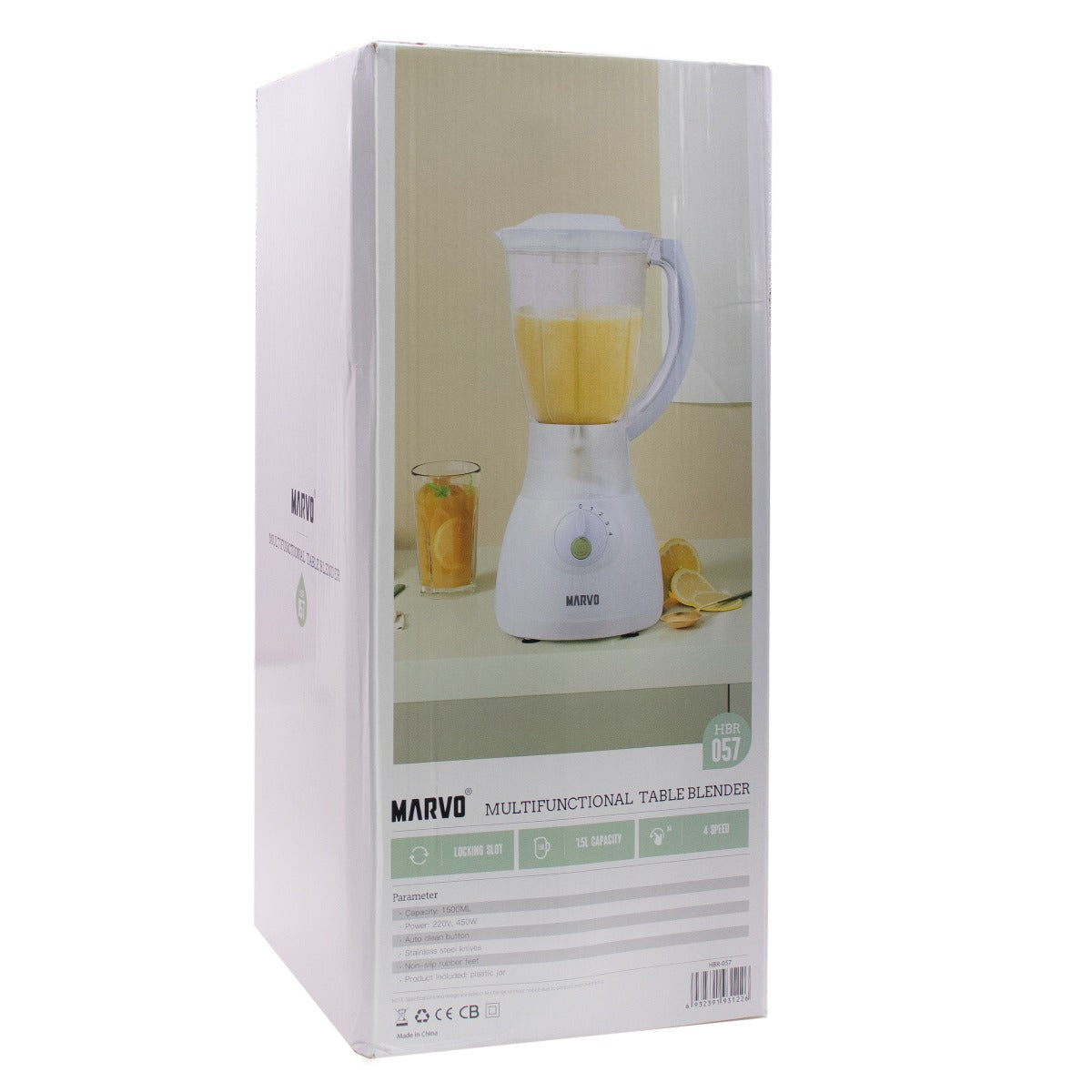 Licuadora Marvo 4 Velocidades 1.5 Litros Blanca Plas®