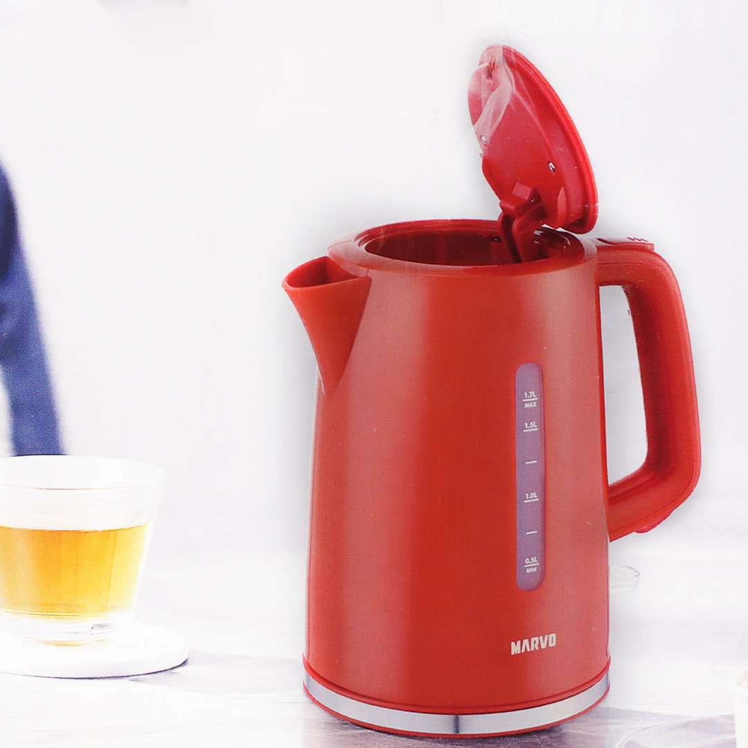 Jarra Eléctrica Marvo Hogar Roja Para Cocina Premium hwh-072®