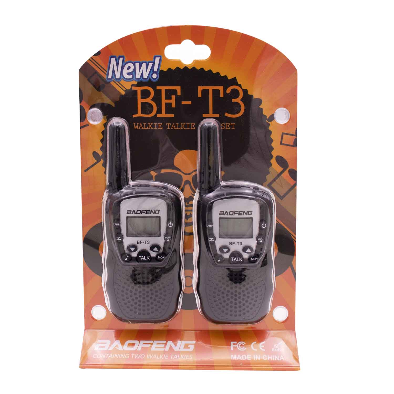 Par Handy Walkie Talkie Set X2 Bf T3 Baofeng 2km 22 Canales®