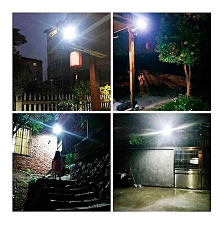 Lámpara Solar Exterior Con Soporte Y Sensor
