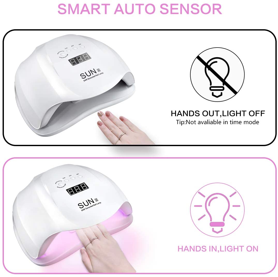 Lampara Uv Para Secado De Uñas 54w Sun