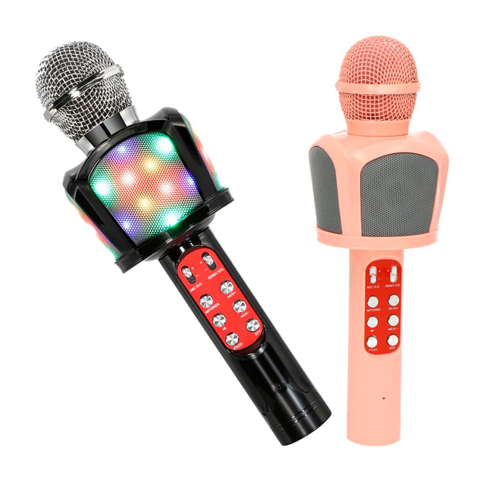 Micrófono Inalámbrico Con Parlante Y Luces Rgb Para Niños