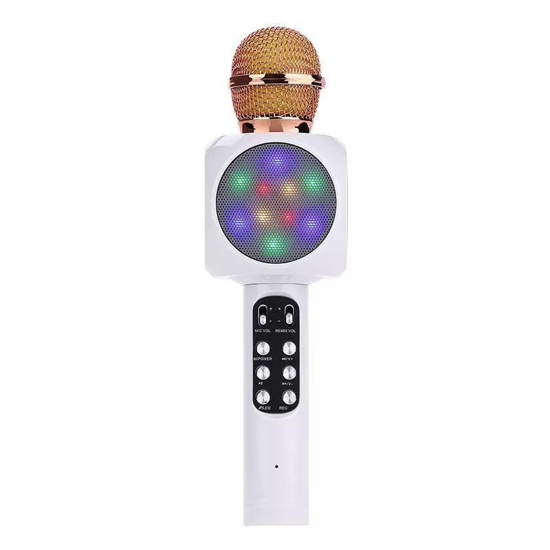 Micrófono Inalámbrico Con Parlante Y Luces Rgb Para Niños